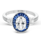 Engagement Ring in 18k Gold with Diamonds - Simon G. Jewelry