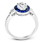 Engagement Ring in 18k Gold with Diamonds - Simon G. Jewelry