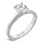 Engagement Ring in 18k Gold with Diamonds - Simon G. Jewelry