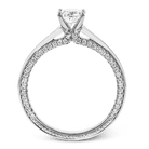 Engagement Ring in 18k Gold with Diamonds - Simon G. Jewelry