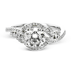 Engagement Ring in 18k Gold with Diamonds - Simon G. Jewelry