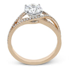 Engagement Ring in 18K Gold with Diamonds - Simon G. Jewelry