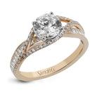 Engagement Ring in 18K Gold with Diamonds - Simon G. Jewelry