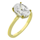 Engagement Ring in 18k Gold with Diamonds - Simon G. Jewelry