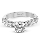 Engagement Ring in 18k Gold with Diamonds - Simon G. Jewelry