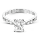 Engagement Ring in 18k Gold with Diamonds - Simon G. Jewelry