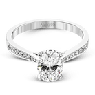 Engagement Ring in 18k Gold with Diamonds - Simon G. Jewelry