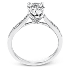 Engagement Ring in 18k Gold with Diamonds - Simon G. Jewelry