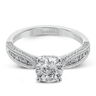 Engagement Ring in 18k Gold with Diamonds - Simon G. Jewelry