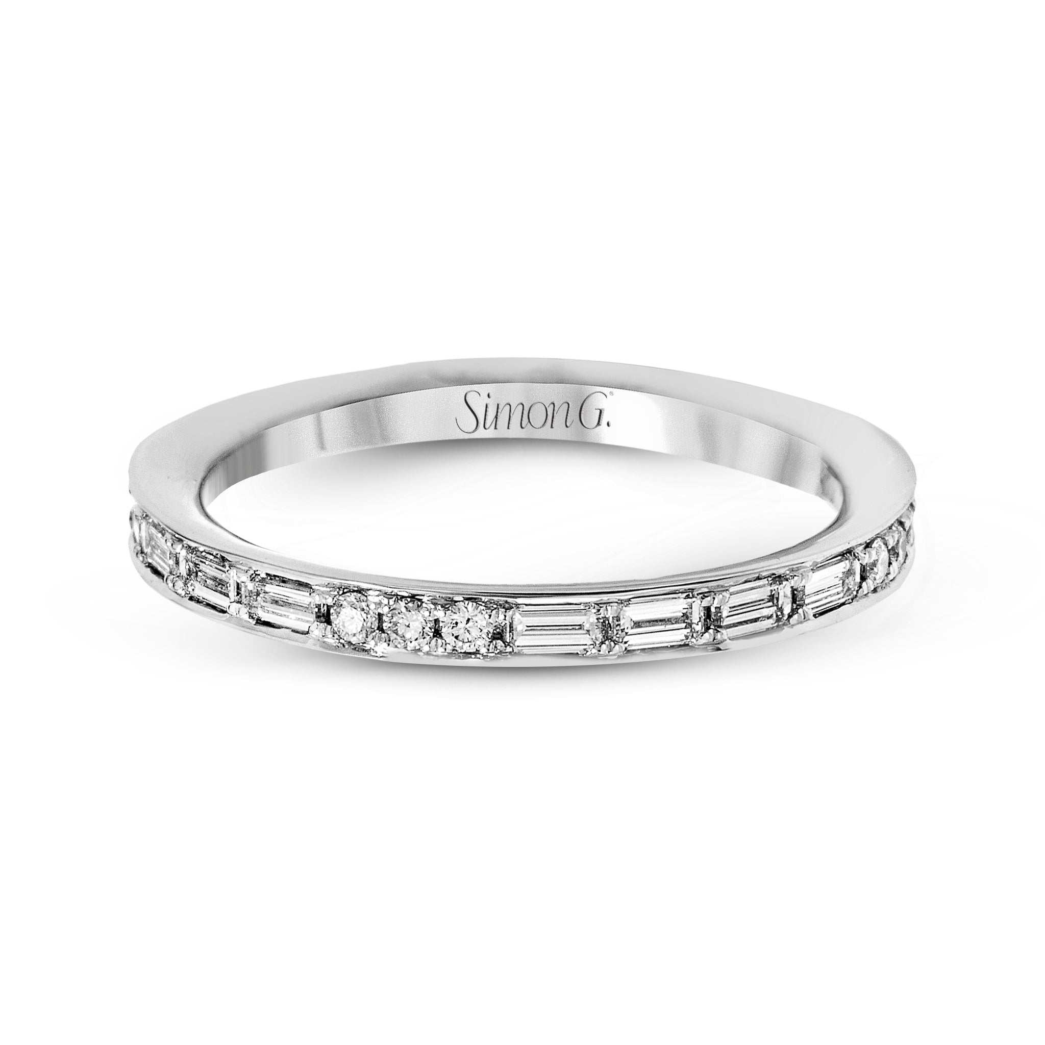 Eternity Wedding Band in 18k Gold with Diamonds - Simon G. Jewelry