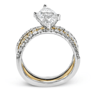 Marquise - cut Engagement Ring & Matching Wedding Band in 18k Gold with Diamonds - Simon G. Jewelry