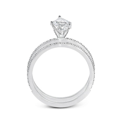 Marquise - cut Engagement Ring & Matching Wedding Band in 18k Gold with Diamonds - Simon G. Jewelry