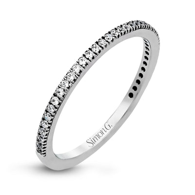 Oval - cut Engagement Ring & Matching Wedding Band in 18k Gold with Diamonds - Simon G. Jewelry