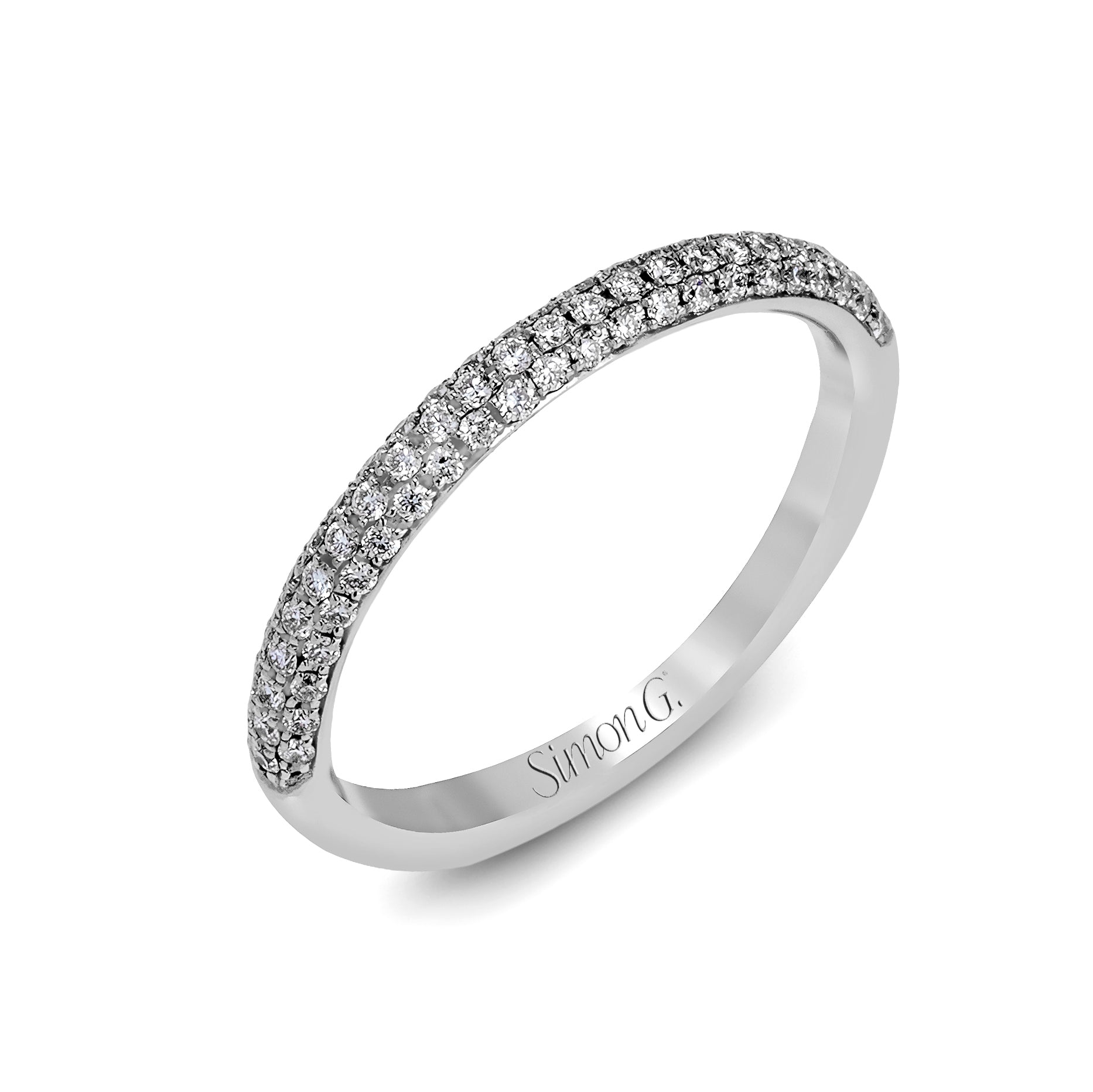 Pear - cut Engagement Ring & Matching Wedding Band in 18k Gold with Diamonds - Simon G. Jewelry
