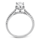 Pear - Cut Hidden Halo Engagement Ring In 18k Gold With Diamonds - Simon G. Jewelry