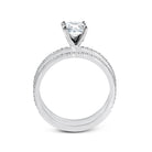 Princess - cut Engagement Ring & Matching Wedding Band in 18k Gold with Diamonds - Simon G. Jewelry