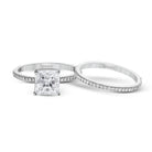 Princess - cut Engagement Ring & Matching Wedding Band in 18k Gold with Diamonds - Simon G. Jewelry