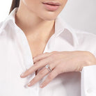 Round - cut Engagement Ring and Matching Wedding Band in 18k Gold with Diamonds - Simon G. Jewelry