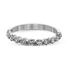 Round - cut Engagement Ring and Matching Wedding Band in 18k Gold with Diamonds - Simon G. Jewelry