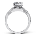 Round - cut Engagement Ring in 18k Gold with Diamonds - Simon G. Jewelry