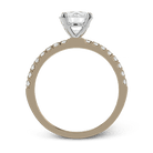 Round - Cut Engagement Ring In 18k Gold With Diamonds - Simon G. Jewelry