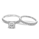 Round - cut Engagement Ring in 18k Gold with Diamonds - Simon G. Jewelry