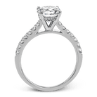 Round - cut Engagement Ring in 18k Gold with Diamonds - Simon G. Jewelry