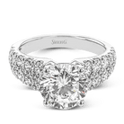 Round - Cut Engagement Ring In 18k Gold With Diamonds - Simon G. Jewelry