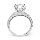 Round - cut Engagement Ring in 18k Gold with Diamonds - Simon G. Jewelry