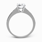 Round - cut Engagement Ring & Matching Wedding Band in 18k Gold with Diamonds - Simon G. Jewelry