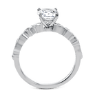 Round - cut Engagement Ring & Matching Wedding Band in 18k Gold with Diamonds - Simon G. Jewelry