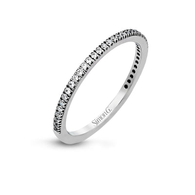 Round - cut Engagement Ring & Matching Wedding Band in 18k Gold with Diamonds - Simon G. Jewelry