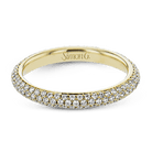 Round - cut Engagement Ring & Matching Wedding Band in 18K Gold with Diamonds - Simon G. Jewelry