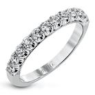 Round - cut Halo Engagement Ring & Matching Wedding Band 18k Gold with Diamonds - Simon G. Jewelry