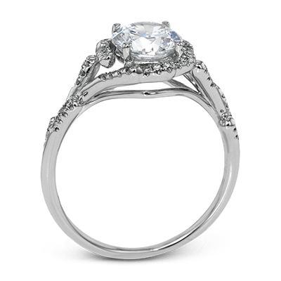 ROUND - CUT HALO ENGAGEMENT RING WITH DIAMONDS - Simon G. Jewelry