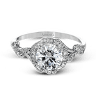 ROUND - CUT HALO ENGAGEMENT RING WITH DIAMONDS - Simon G. Jewelry
