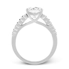 Round - cut Micro - bezel Engagement Ring in 18k Gold with Diamonds - Simon G. Jewelry
