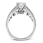 Round - Cut Split - Shank Engagement Ring In 18k Gold With Diamonds - Simon G. Jewelry