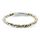 Round - cut Three - stone Engagement Ring & Matching Wedding Band in 18k Gold with Diamonds - Simon G. Jewelry