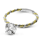 Twist Wedding Set Rings in 18K gold - Simon G. Jewelry
