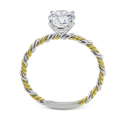 Twist Wedding Set Rings in 18K gold - Simon G. Jewelry