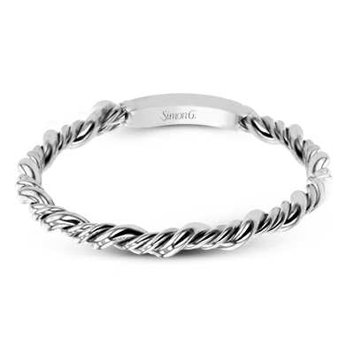 Twist Wedding Set Rings in 18K gold - Simon G. Jewelry