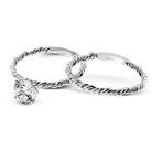 Twist Wedding Set Rings in 18K gold - Simon G. Jewelry