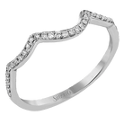 Wedding Band in 18k Gold with Diamonds - Simon G. Jewelry