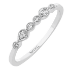 Wedding Band in 18k Gold with Diamonds - Simon G. Jewelry