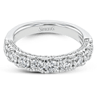 Wedding Band in 18k Gold with Diamonds - Simon G. Jewelry