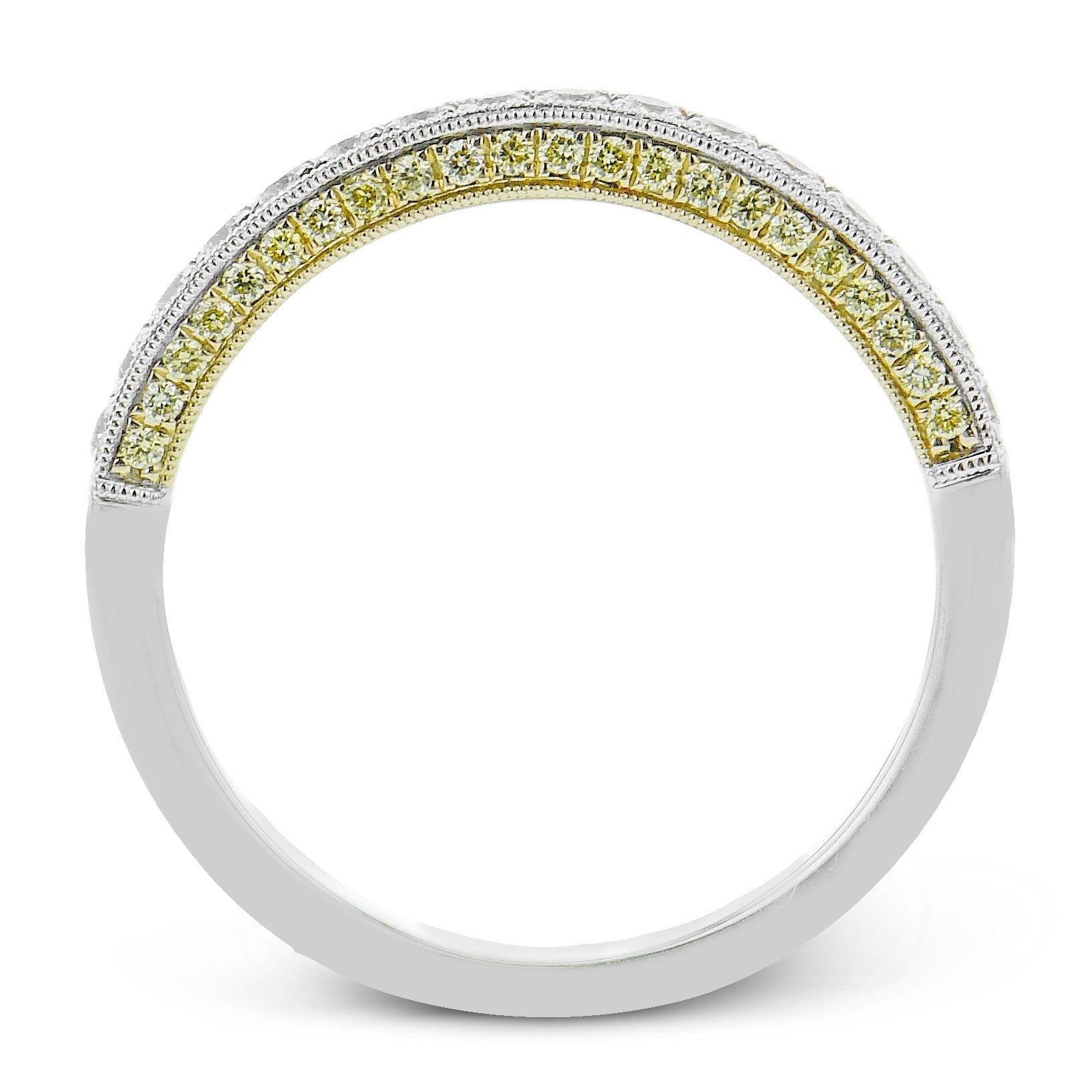 Wedding Band in 18k Gold with Diamonds - Simon G. Jewelry