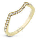 Wedding Band in 18k Gold with Diamonds - Simon G. Jewelry