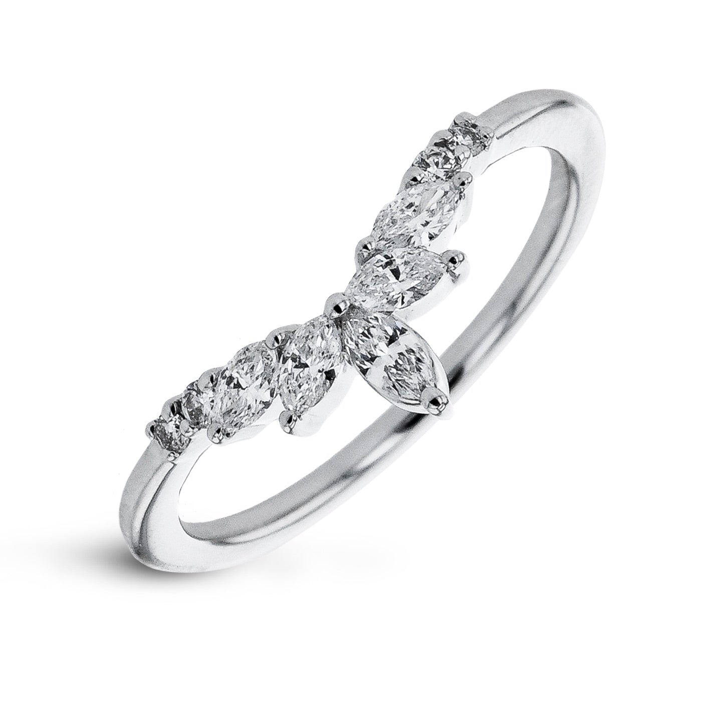 Wedding Band in 18k Gold with Diamonds - Simon G. Jewelry