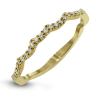 Wedding Band in 18k Gold with Diamonds - Simon G. Jewelry